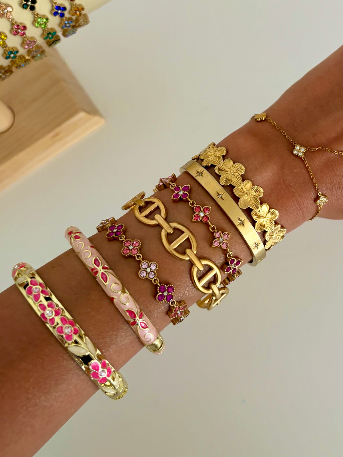 Bracelet Lys rose